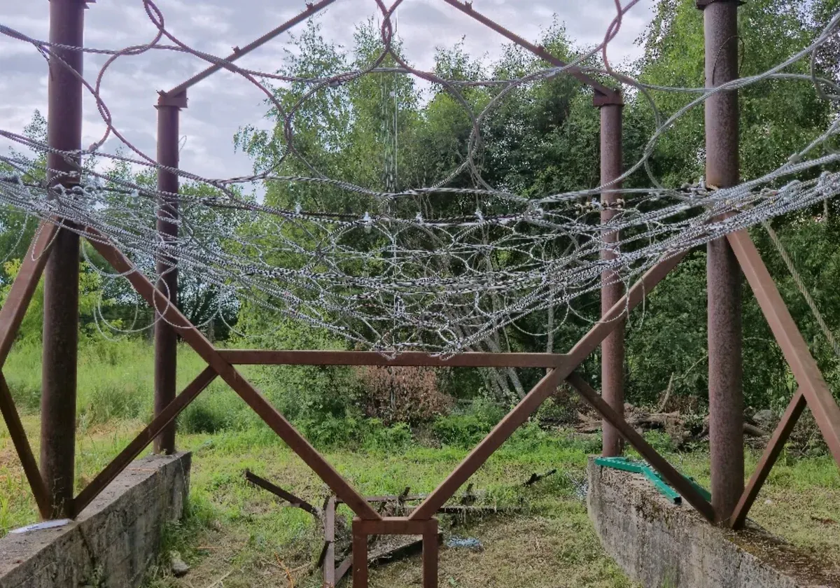 Состояние защитной сетки после испытаний